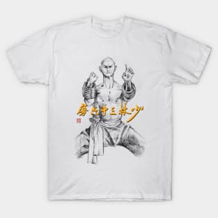 36th Chamber of Shaolin Black and White T-Shirt